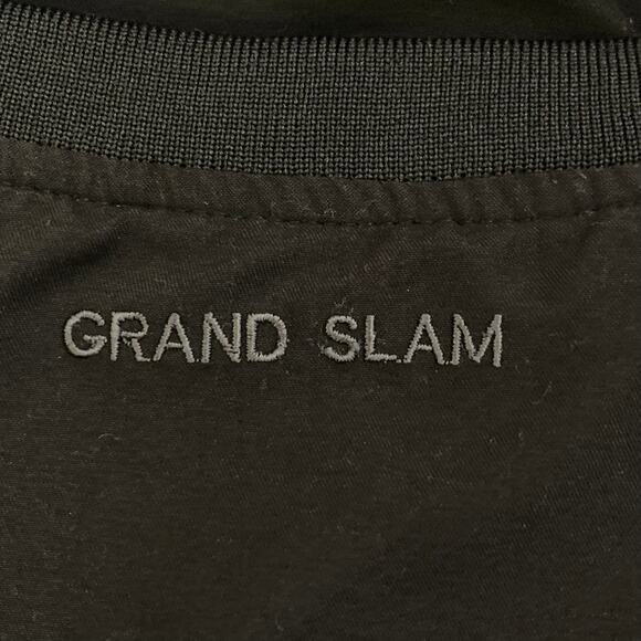 🎉Posh Party🎉 Grand Slam Mens Golf Shirt to Vest Black XL Mesh Lined V Neck - Picture 3 of 12